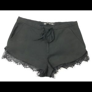 Zara Trafaluc Lace Hem Shorts
